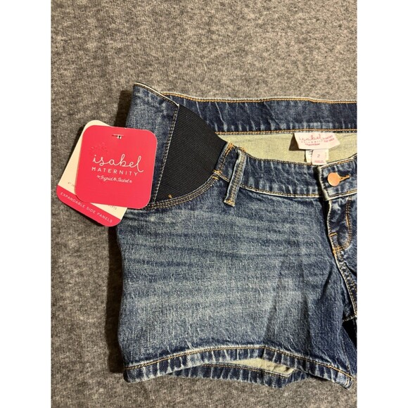 Ingrid & Isabel Maternity Women’s Shorts Short Mini Denim Size 2 - Picture 2 of 5